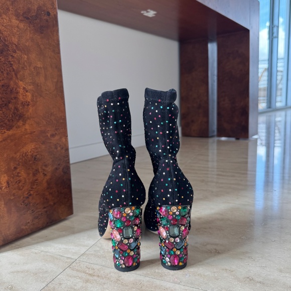 Crystal Embellished Jimmy Choo Ankle Boots - Picture 3 of 7